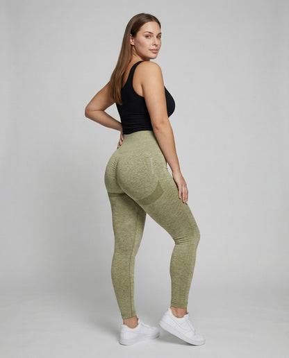 Leggings Sportivi Donna Senza Cuciture con Righe Laterali - Brentozzi