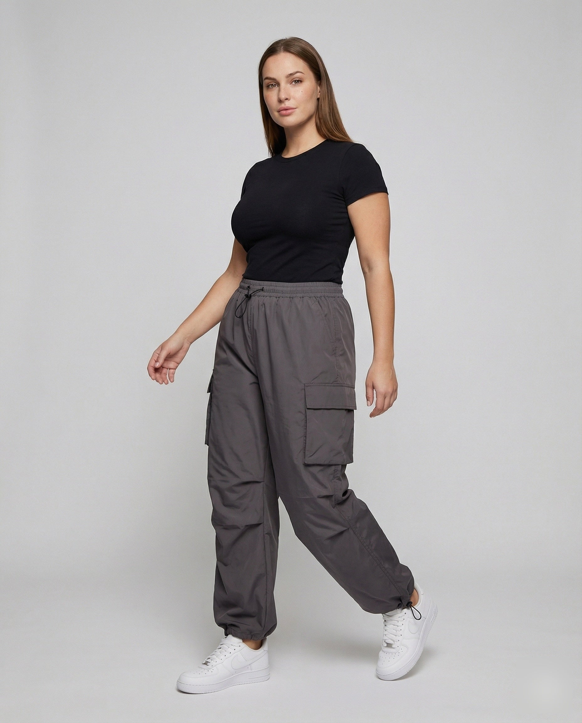Pantaloni Cargo Donna Oversize Stile Utility - Brentozzi