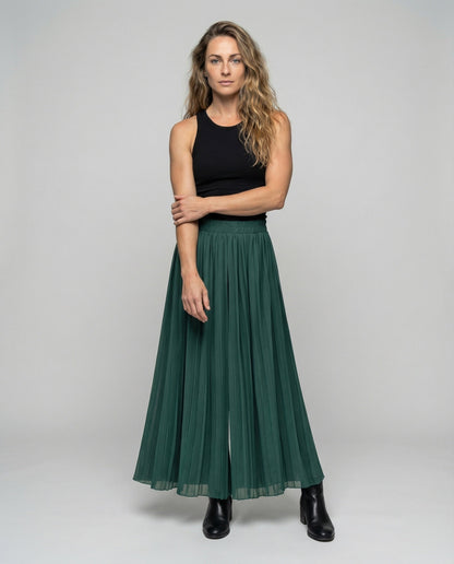 Pantaloni Donna Plissettati Vestibilità Ampia - Brentozzi