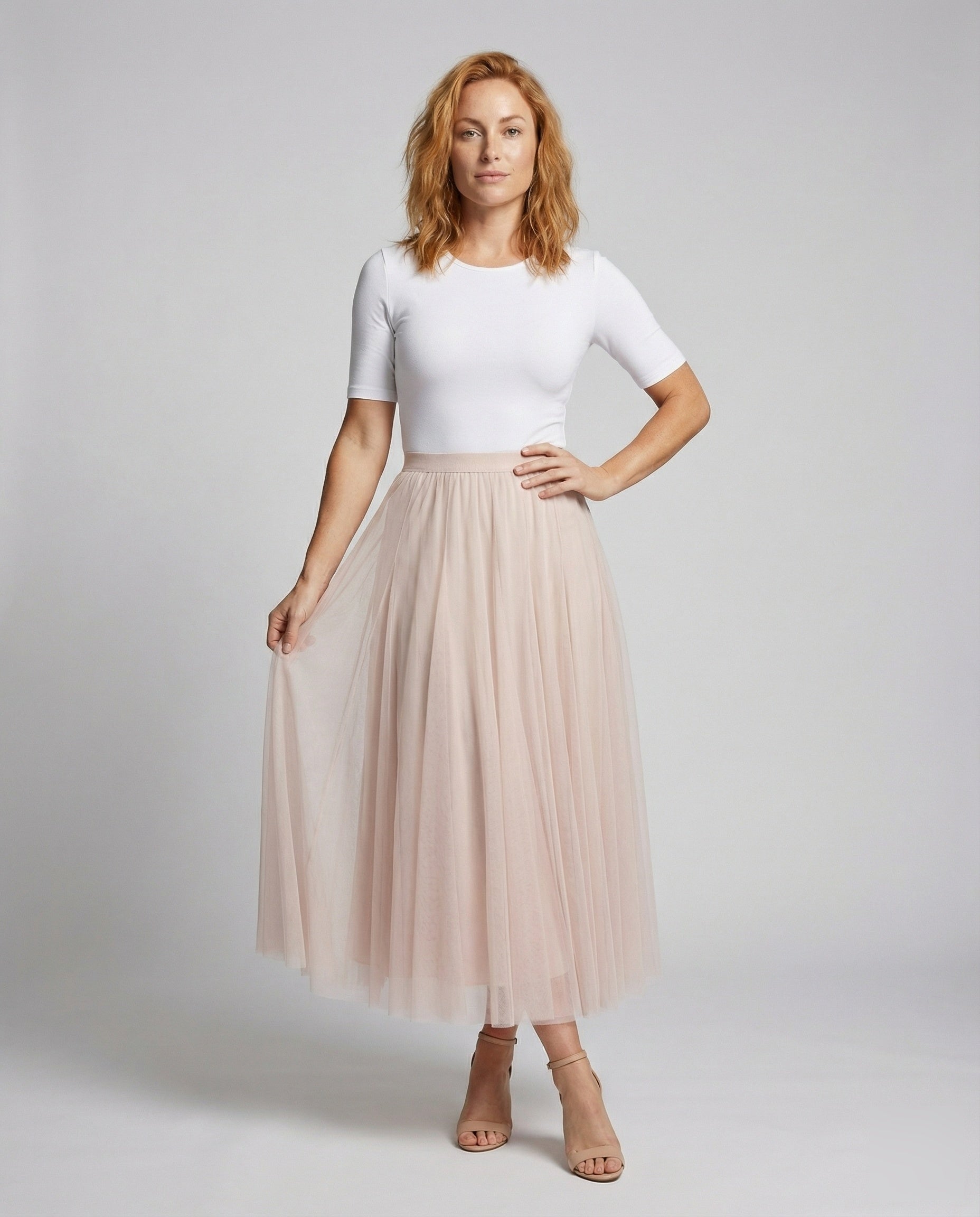 Gonna Donna in Tulle a Strati Stile Romantico - Brentozzi