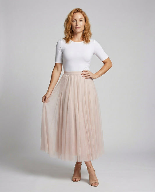 Gonna Donna in Tulle a Strati Stile Romantico - Brentozzi