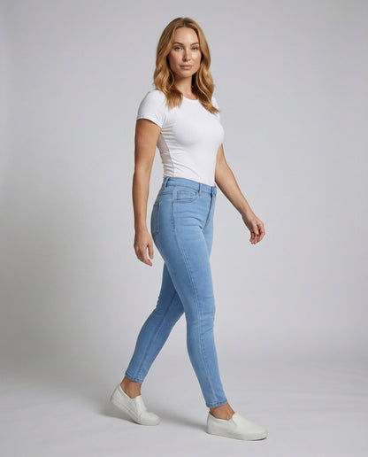 Jeansleggings Donna Vita Elasticizzata Lunghezza Caviglia - Brentozzi
