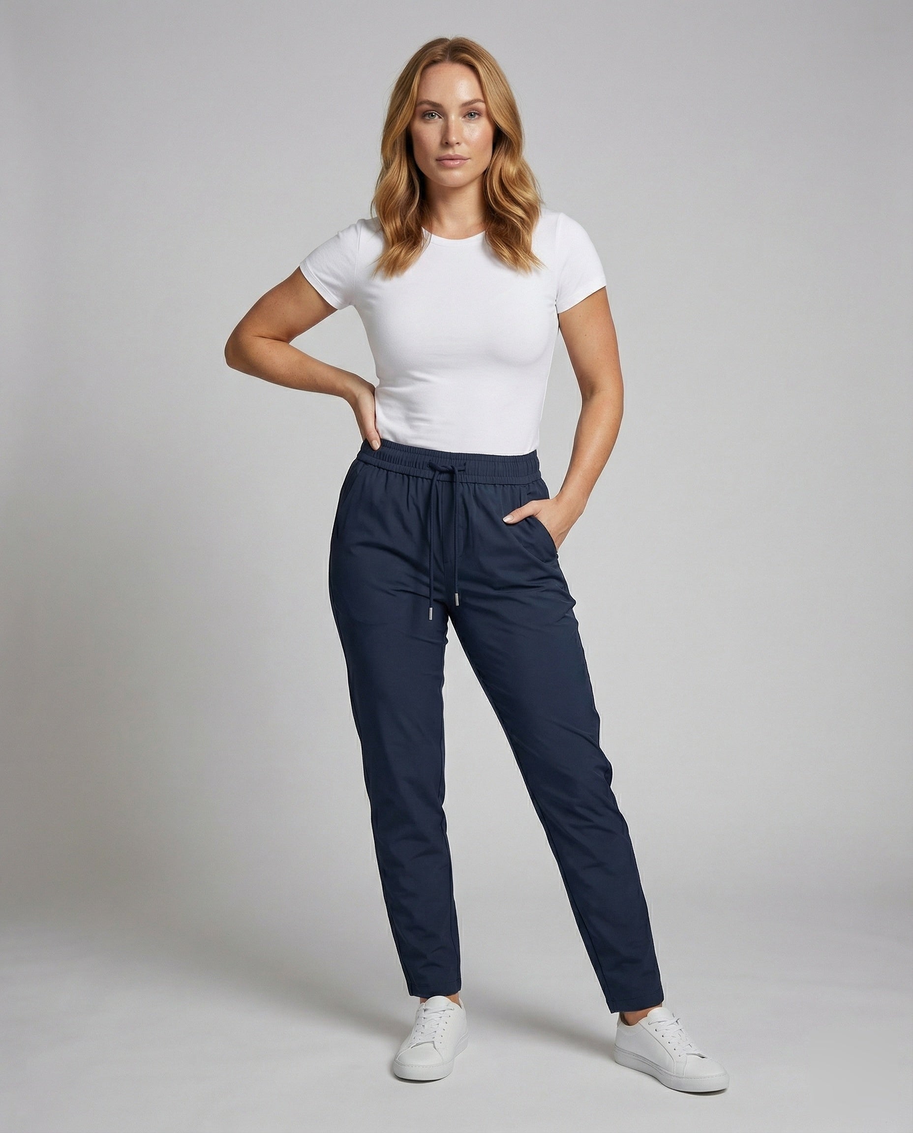 Pantaloni Donna Svasati con Cuciture Diagonali - Brentozzi