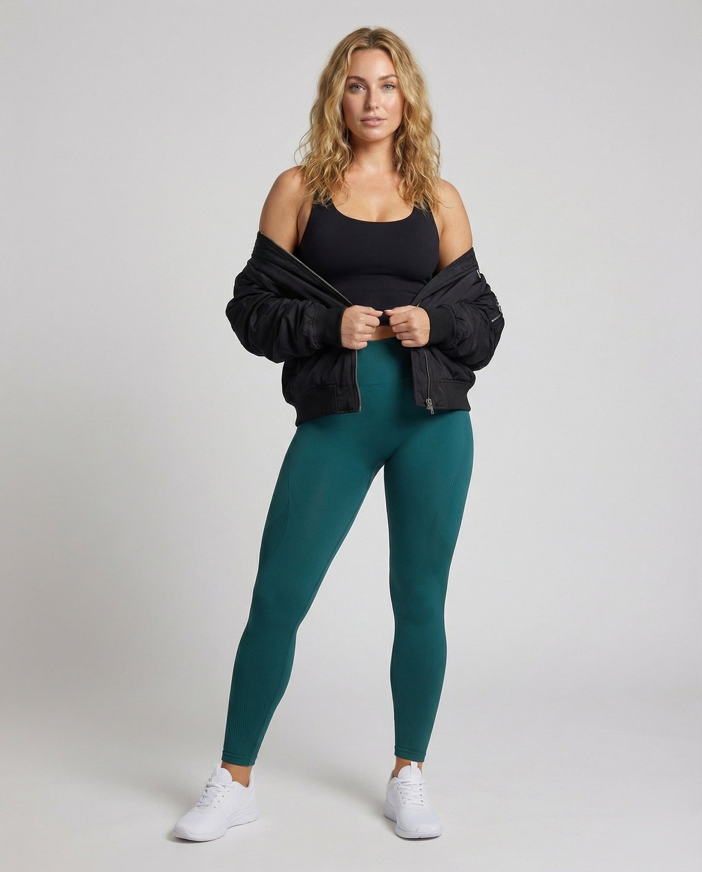 Leggings Donna Compressione con Righe sul Polpaccio - Brentozzi