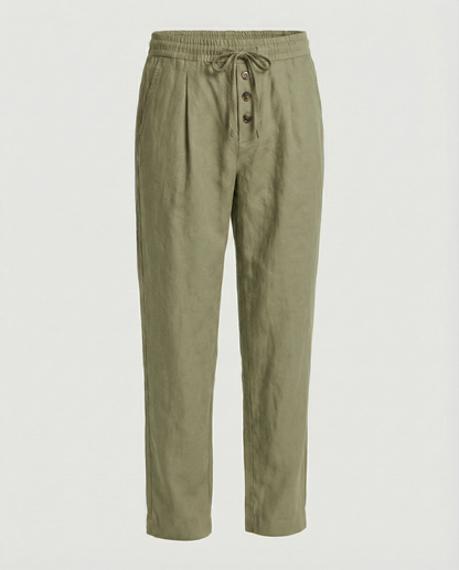 Pantaloni Uomo Lino Leggeri e Traspiranti