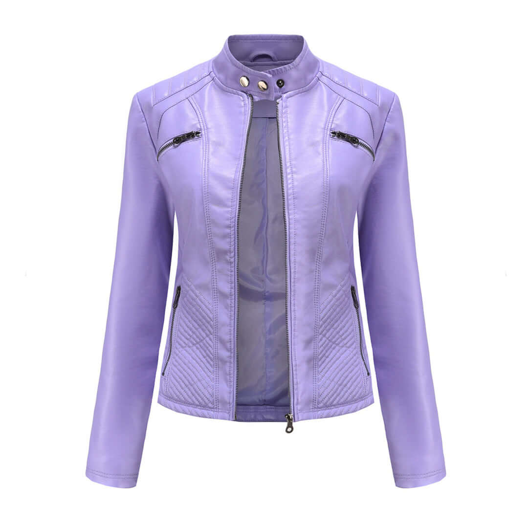 Giacca Donna in Pelle Stile Elegante Classico