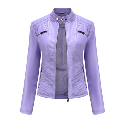 Giacca Donna in Pelle Stile Elegante Classico
