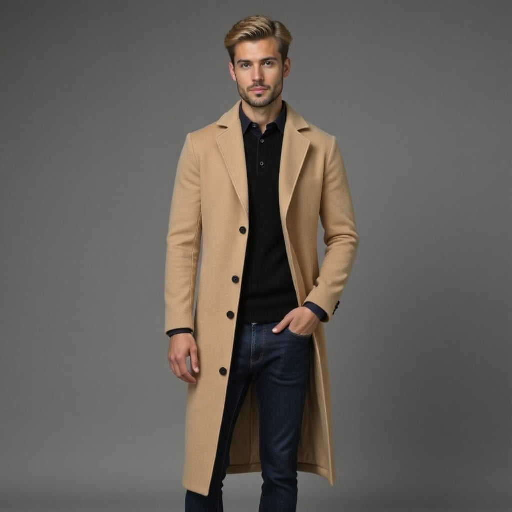 Cappotto Uomo Invernale Classico Slim Fit