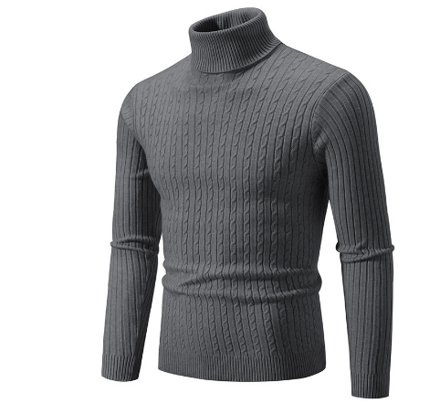 Maglione Uomo Collo Alto Caldo Morbido Invernale