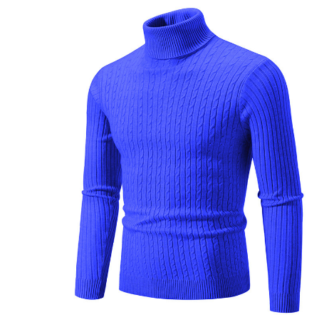 Maglione Uomo Collo Alto Caldo Morbido Invernale