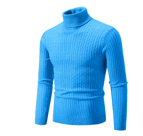 Maglione Uomo Collo Alto Caldo Morbido Invernale