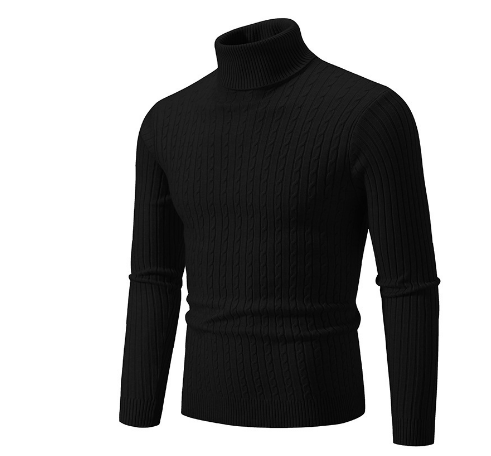 Maglione Uomo Collo Alto Caldo Morbido Invernale