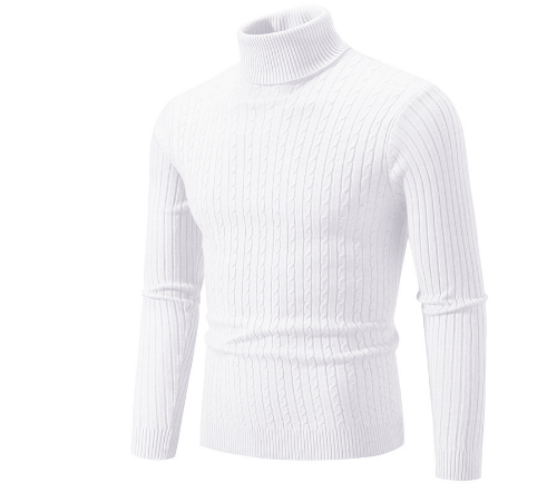 Maglione Uomo Collo Alto Caldo Morbido Invernale
