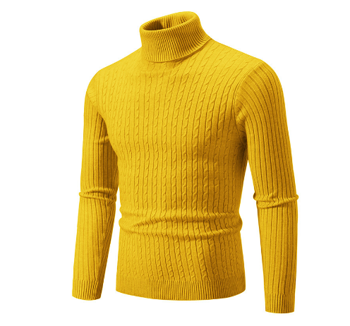 Maglione Uomo Collo Alto Caldo Morbido Invernale