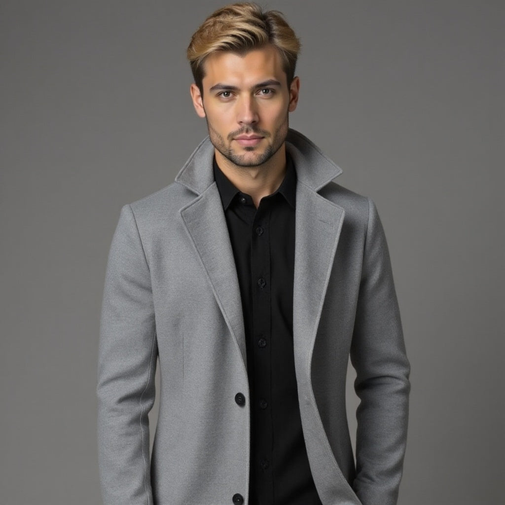 Cappotto Uomo Invernale Classico Slim Fit