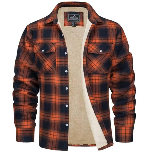 Giacca Uomo Imbottita Stile Camicia a Quadri Casual - Brentozzi
