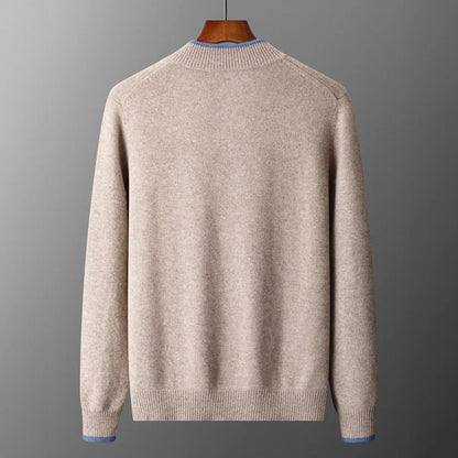 Gilet Uomo in Cashmere con Zip e Vestibilità Elegante