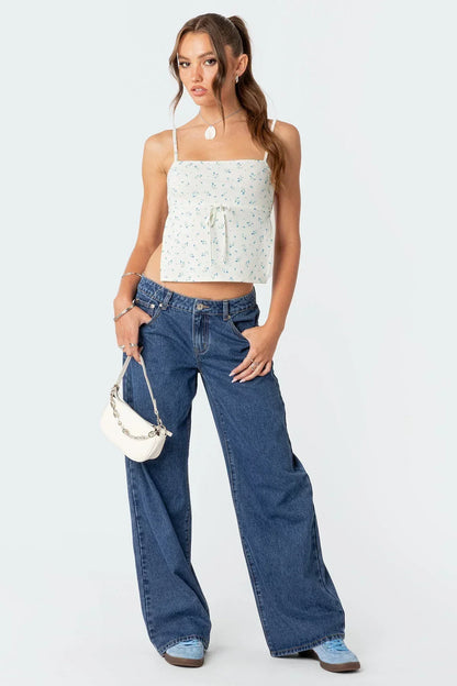 Jeans Donna Vita Bassa Taglio Dritto