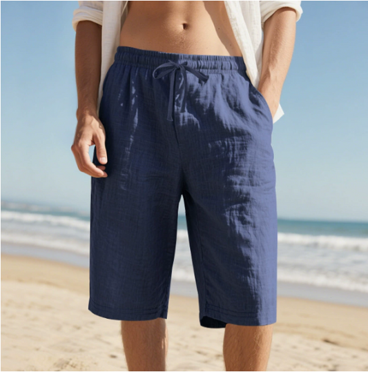 Pantaloncini Uomo Cordino Tempo Libero Spiaggia - Brentozzi