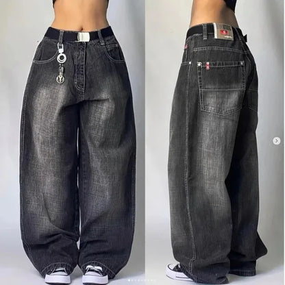 Pantaloni Cargo Donna in Denim Tasche Laterali