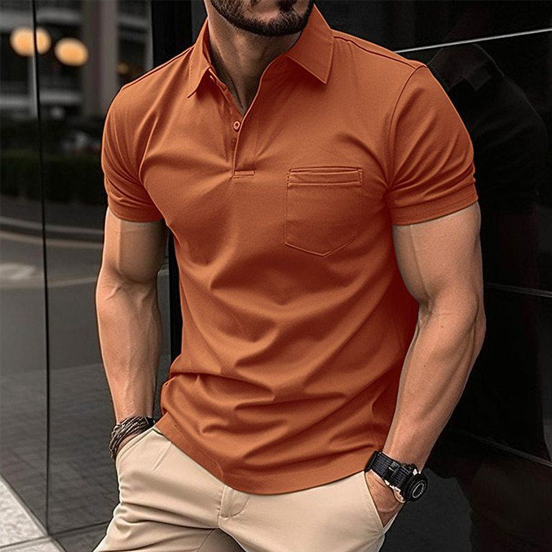 Polo Uomo Tasche Moderno Vestibilità