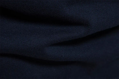 Maglione Uomo con Zip Collo Alto Design a Righe