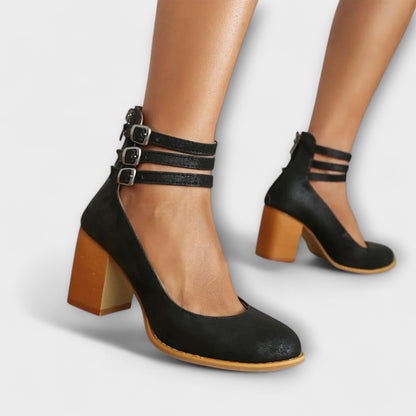 Décolleté Donna con Cinturino alla Caviglia Design Elegante