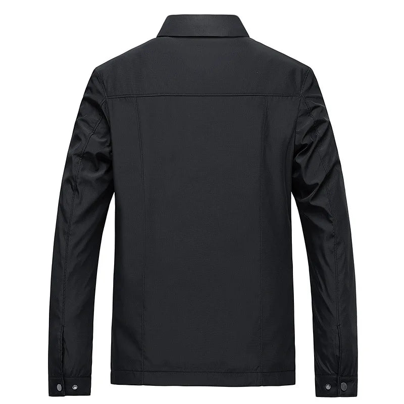 Giacca Uomo Tempo Libero con Zip e Colletto Classico
