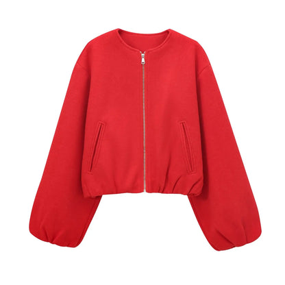 Giacca Donna Corto con Zip Frontale