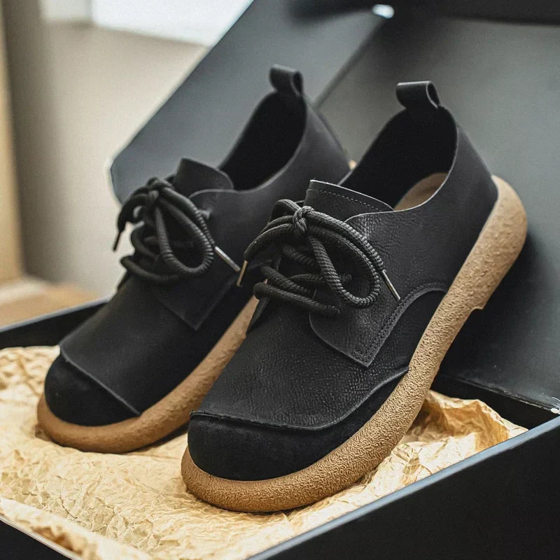 Scarpe Uomo Basse Stringate Stile Casual
