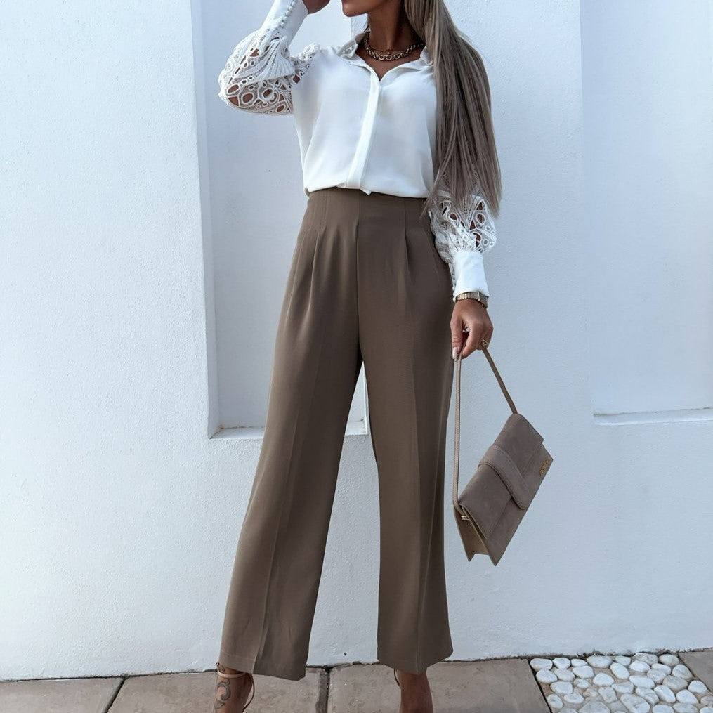 Blusa Donna Scollo a V Vestibilità Larga