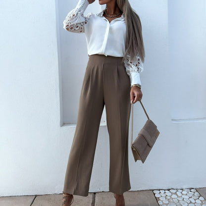 Blusa Donna Scollo a V Vestibilità Larga