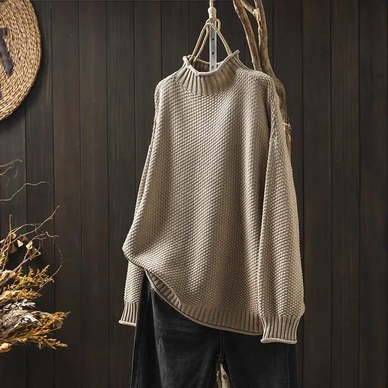 Maglione Donna Dolcevita Morbido Vestibilità Ampia