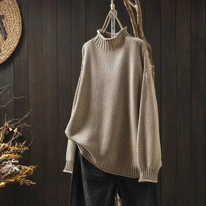 Maglione Donna Dolcevita Morbido Vestibilità Ampia