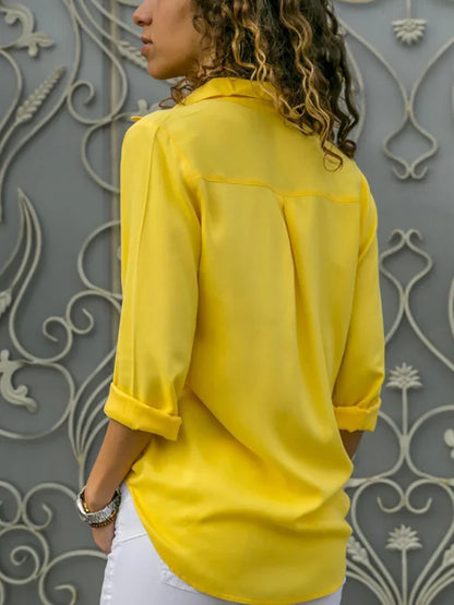Camicia Donna con Colletto e Bottoni