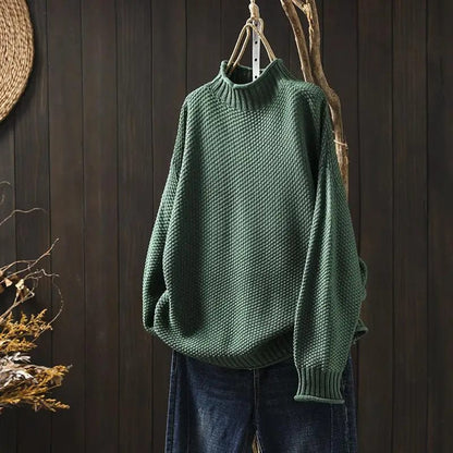 Maglione Donna Dolcevita Morbido Vestibilità Ampia