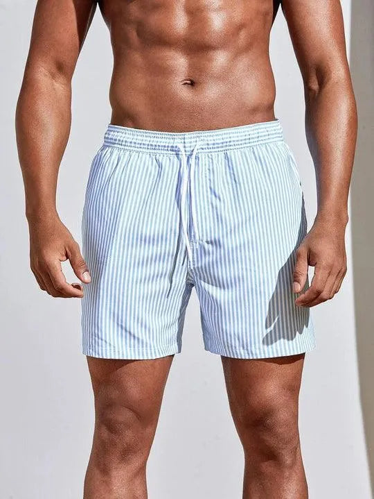 Costume da Bagno Uomo a Righe Taglio Classico Estivo