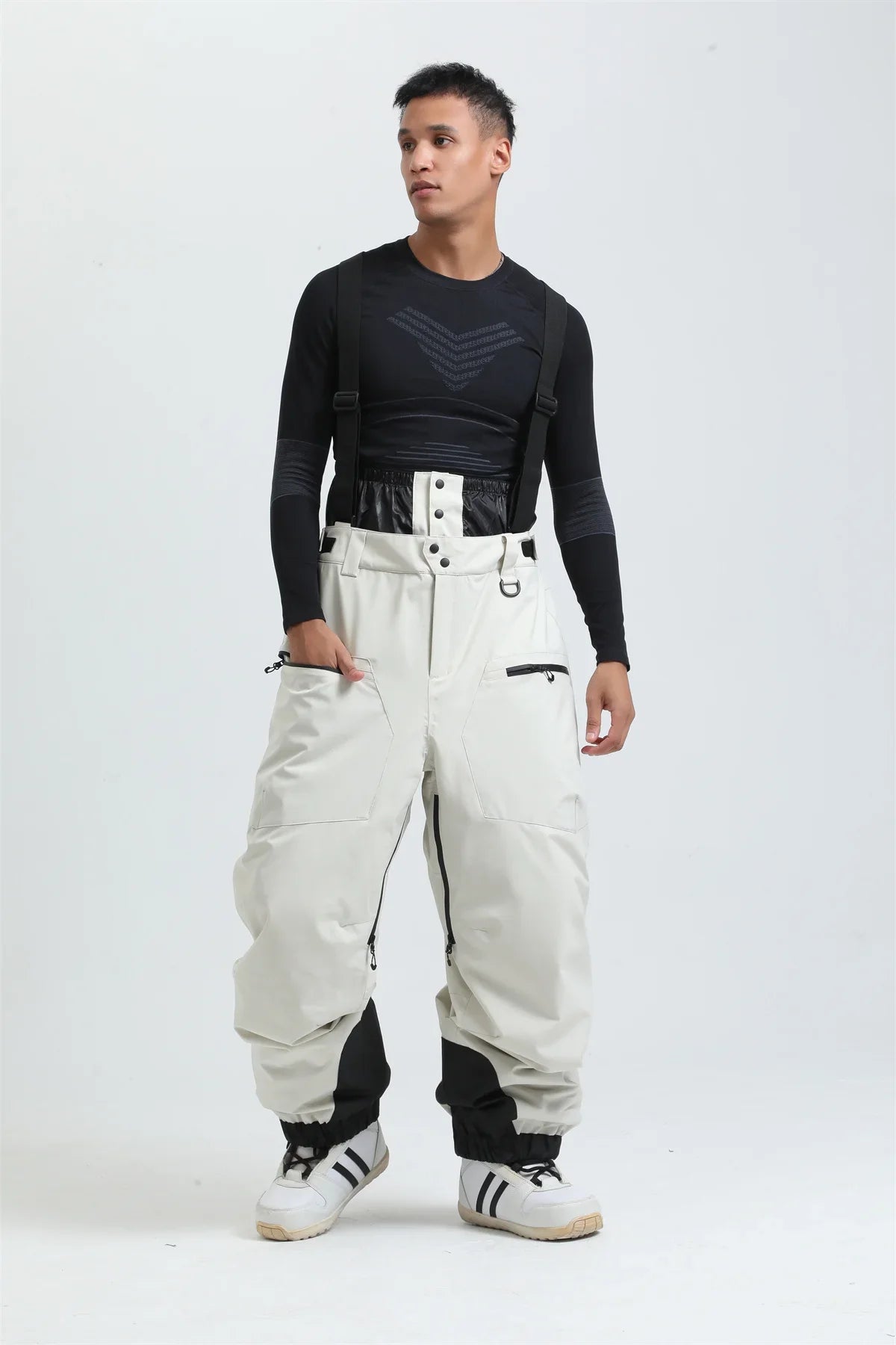 Pantaloni Sci Unisex con Bretelle Funzionali Invernali