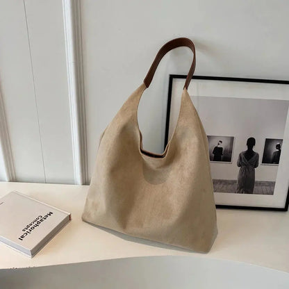 Borsa Tote Donna in Camoscio Stile Classico