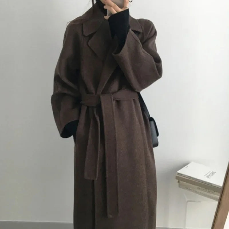 Cappotto Donna con Cintura Vita Invernale