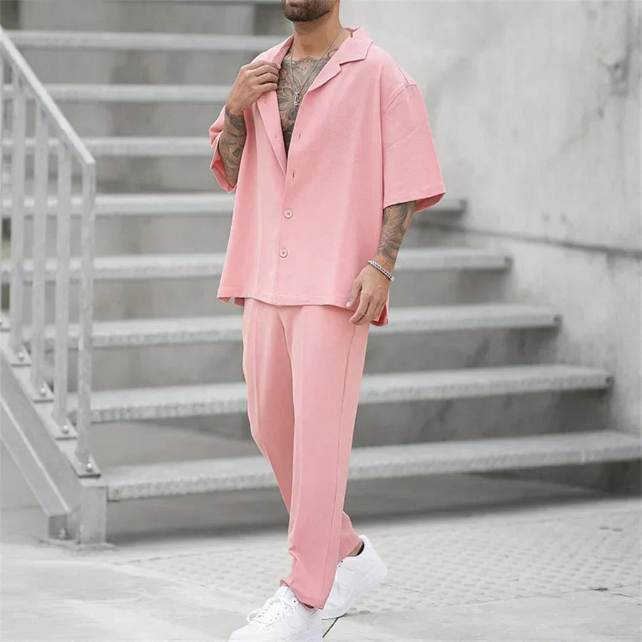Completo Estivo Uomo Maglia Manica Corta e Pantaloncini