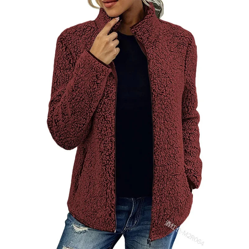 Giacca Donna in Pile Morbido Calda Outdoor - Brentozzi