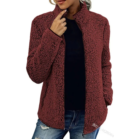 Giacca Donna in Pile Morbido Calda Outdoor - Brentozzi