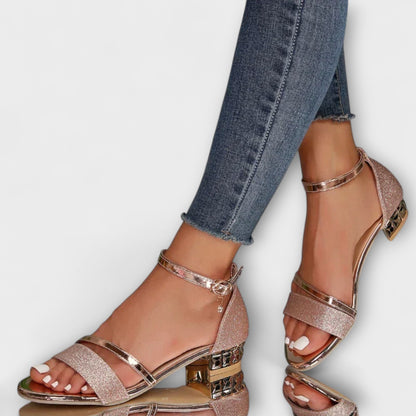 Sandali Donna Eleganti Punta Aperta