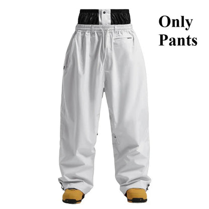 Pantaloni Uomo Tessuto Morbido Gamba Larga Tasche