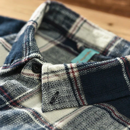 Camicia Uomo a Quadri Manica Lunga