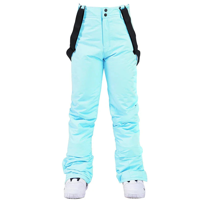 Pantaloni Sci Unisex con Bretelle Invernali Impermeabili