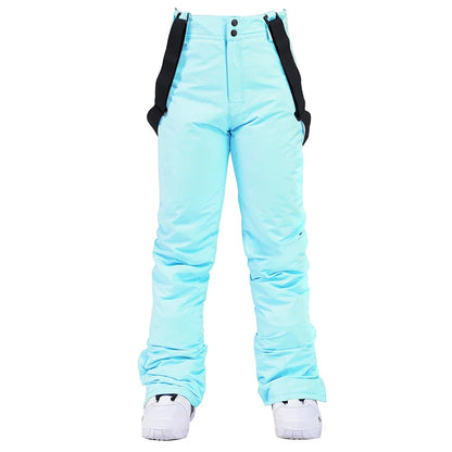 Pantaloni Sci Unisex con Bretelle Invernali Impermeabili
