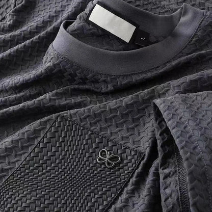 T-shirt Uomo Manica Corta Girocollo con Tasche sul Petto