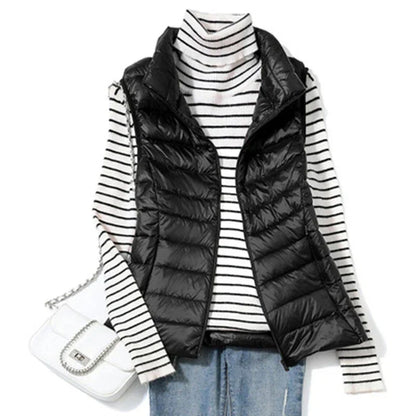 Gilet Imbottito Donna Leggero Primavera Autunno